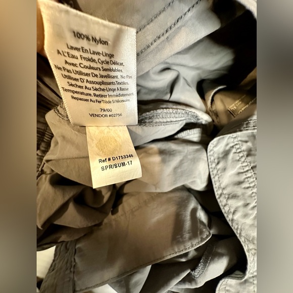 Eddie Bauer Mens Nylon Cargo Hiking Shorts Gray Belted Pockets Size XL Preowned - Picture 11 of 11